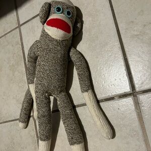Sock monkey plush